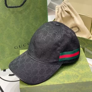 Gucci Original GG Canvas Baseball Hat With Web - C04