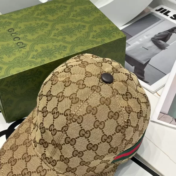 Gucci Original GG Canvas Baseball Hat With Web - C05