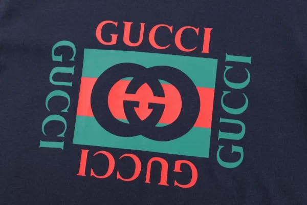 Cotton Jersey T-Shirt With Gucci Print - GT37