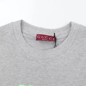 Cotton Jersey T-Shirt With Gucci Print - GT38