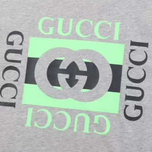 Cotton Jersey T-Shirt With Gucci Print - GT38