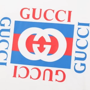 Cotton Jersey T-Shirt With Gucci Print - GT39