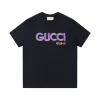 Cotton Jersey T-Shirt With Gucci Print - GT40