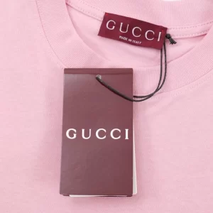 Cotton Jersey T-Shirt With Gucci Print - GT42