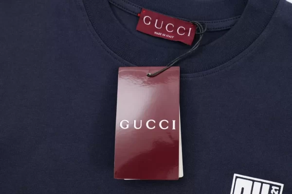 Cotton Jersey T-Shirt With Gucci Print - GT43