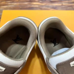 Louis Vuitton Trainer Sneaker In Taupe Brown - LS206