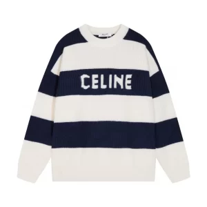 Celine Oversized Sweater In Striped Cotton - HC04