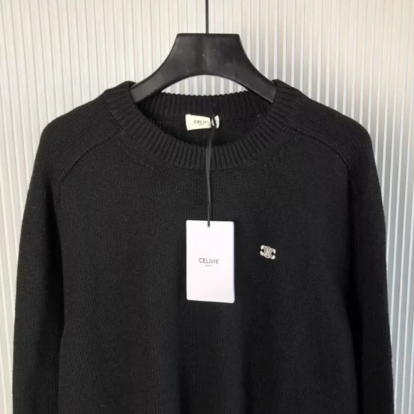 Celine Triomphe Crew Neck Sweater In Wool and Cashmere - HC07