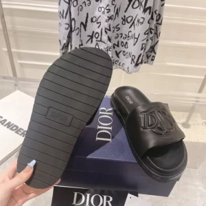 Dior Aqua Sandal Black Quilted Smooth Lambskin - SD12