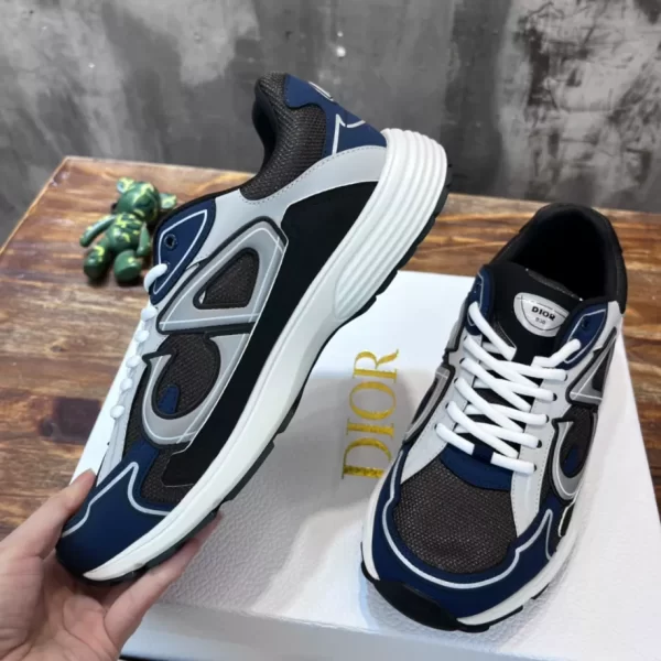 Dior B30 Sneaker Blue and Dior Gray Technical Fabric - DS81