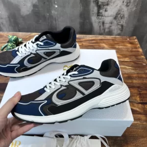 Dior B30 Sneaker Blue and Dior Gray Technical Fabric - DS81