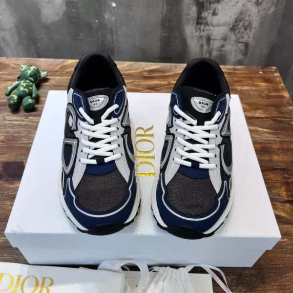 Dior B30 Sneaker Blue and Dior Gray Technical Fabric - DS81