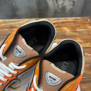 Dior B30 Sneaker Cream Mesh and Orange Technical Fabric - DS83