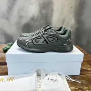 Dior B30 Sneaker Olive Mesh and Technical Fabric - DS99