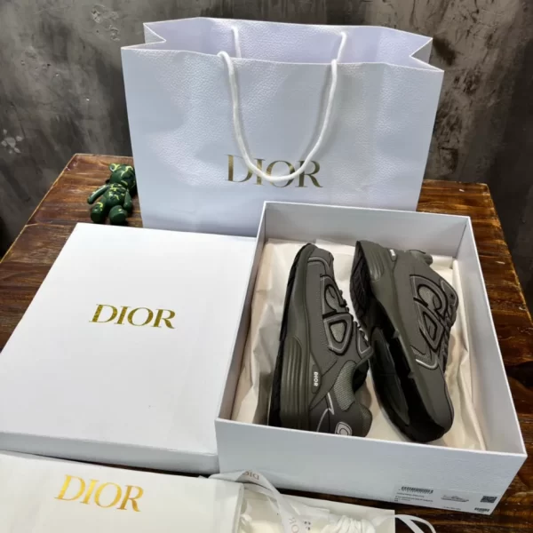 Dior B30 Sneaker Olive Mesh and Technical Fabric - DS99