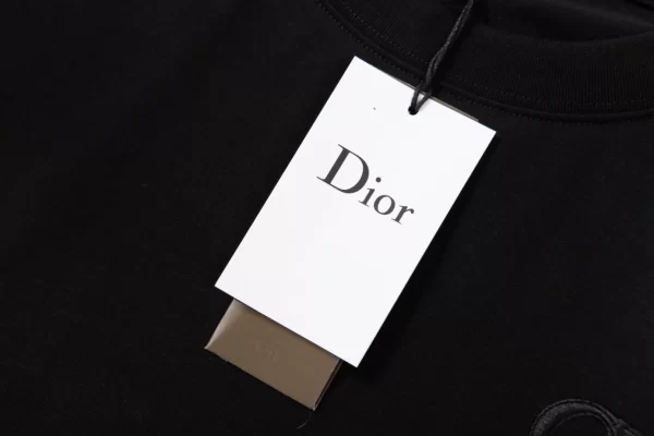 Dior CD Icon Relaxed-Fit T-Shirt Black Cotton Jersey - DT39