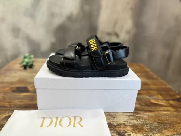 Dioract Sandal Black Lambskin - SD11