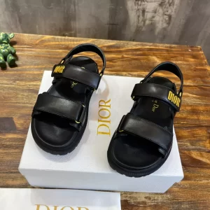 Dioract Sandal Black Lambskin - SD11