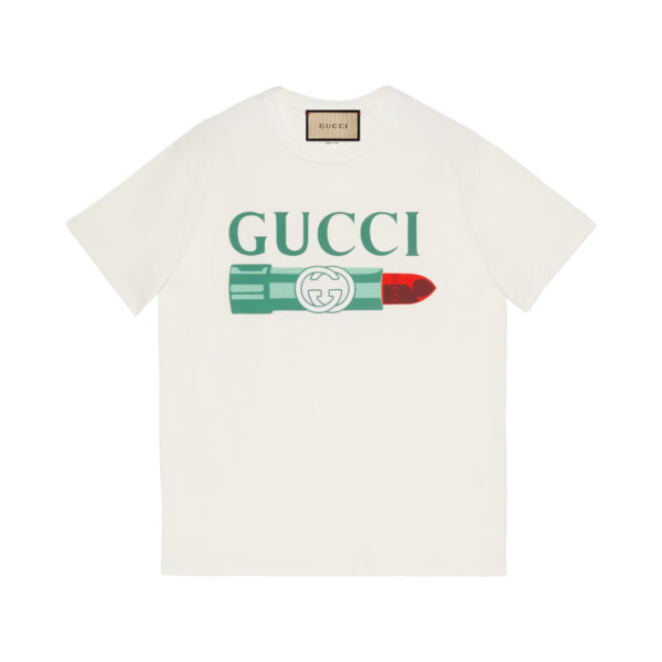 Gucci lipstick Print Print Cotton T-shirt - GT59