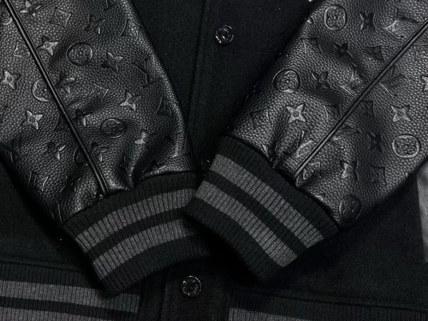 LV Monogram Embossed Leather And Wool Blouson - LK23