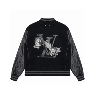 LV Monogram Embossed Leather And Wool Blouson - LK23