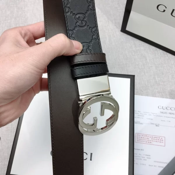 Reversible Gucci Signature Belt - GB09