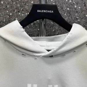 Balenciaga Crypto Hoodie Medium Fit in White - HB08