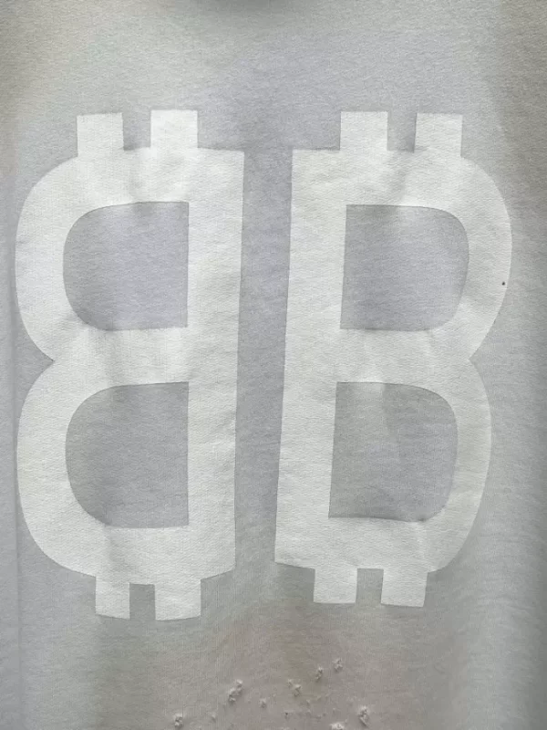 Balenciaga Crypto Hoodie Medium Fit in White - HB08