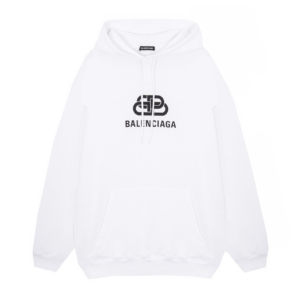 Balenciaga Logo Printed Oversized Hoodie - HB11