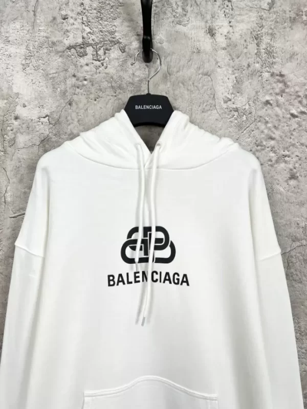 Balenciaga Logo Printed Oversized Hoodie - HB11