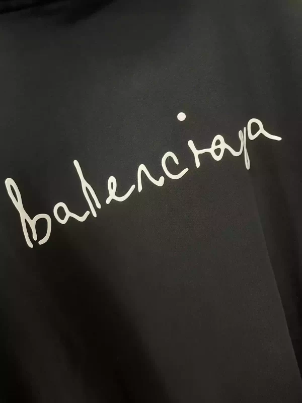 Balenciaga Lovey Hoodie Oversized in Black and White - HB12