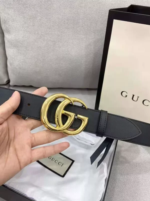 Gucci Marmont Leather Belt With Shiny Buckle - GB24