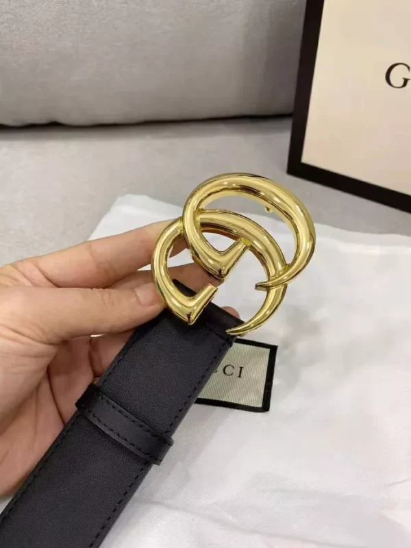 Gucci Marmont Leather Belt With Shiny Buckle - GB24