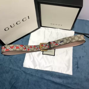 Gucci Snake Print Supreme Belt - GB14