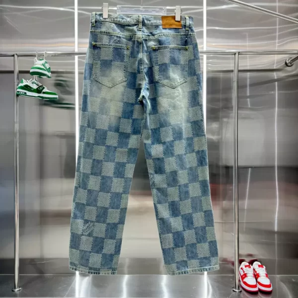 LV Damier Washed Denim Skate Pants