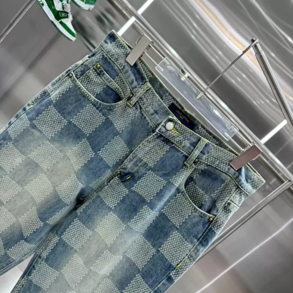 LV Damier Washed Denim Skate Pants