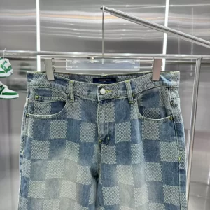 LV Damier Washed Denim Skate Pants