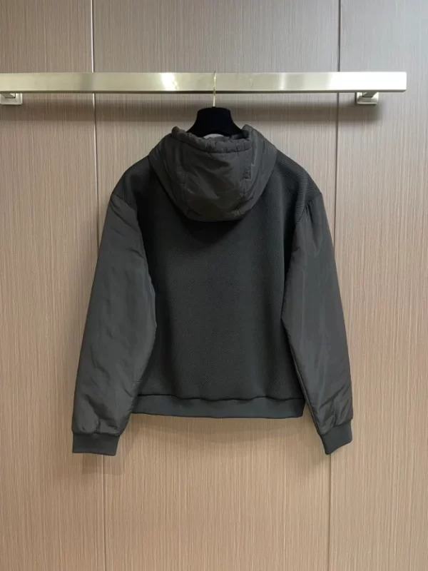 LV Hybrid Zipped Technical Cotton Hoodie - HL34