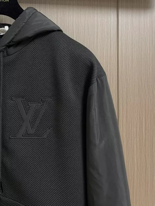 LV Hybrid Zipped Technical Cotton Hoodie - HL34