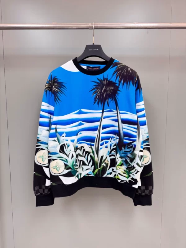 LV Printed Technical Cotton Sweatshirt - HL42