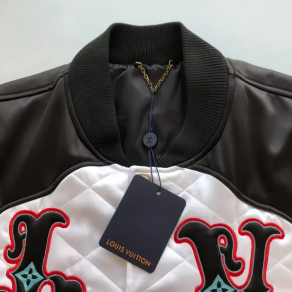 Louis Vuitton Bicolor Satin Bomber Jacket - LK28