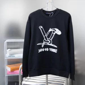 LV Embroidered Cotton Sweatshirt - HL24