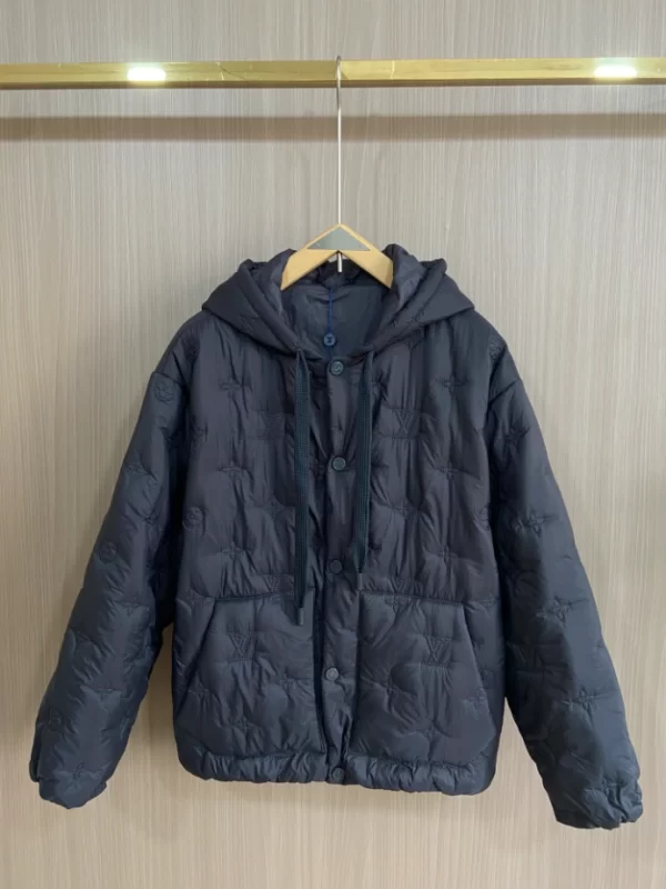 Louis Vuitton Monogram Quilted Hooded Blouson - LK37