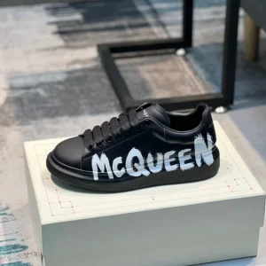 Alexander McQueen Graffiti-Print Oversized Sneakers - AS32