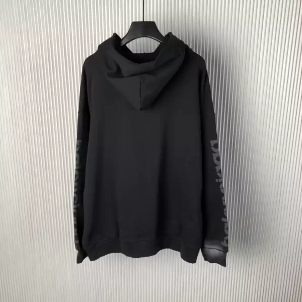 Balenciaga 3b Stencil Hoodie Medium Fit in Black - HB26