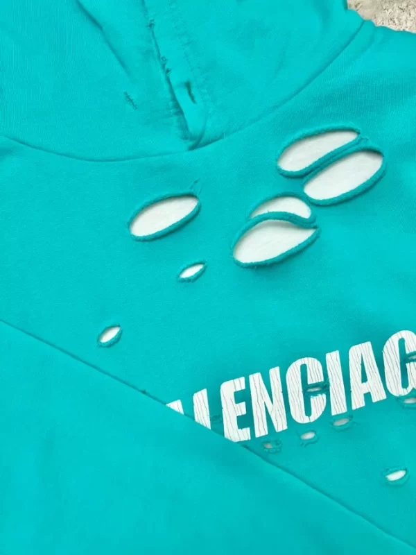 Balenciaga Balenciaga Caps Destroyed Hoodie