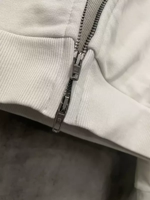 Balenciaga Champs-elysées Zip-up Hoodie Regular Fit in White - HB30