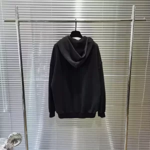 Balenciaga Ebay Zip-up Hoodie Regular Fit in Black - HB31