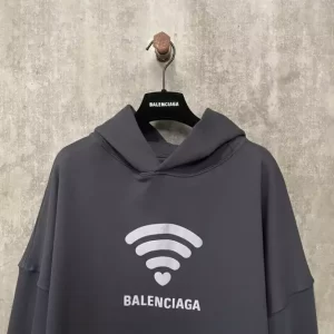 Balenciaga Lo_ve Hoodie Oversized in Black - HB29