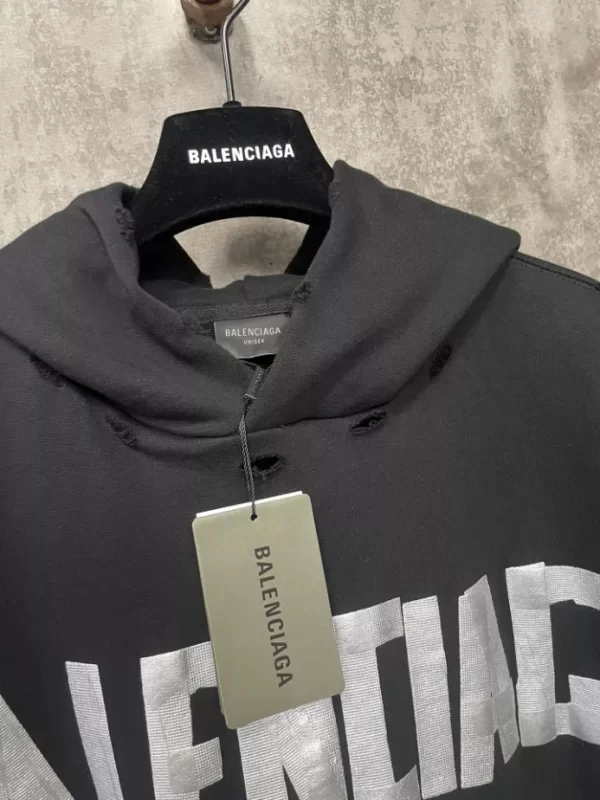 Balenciaga New Tape Type Hoodie Oversized - HB22